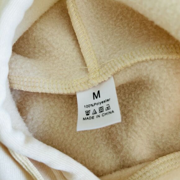 Hoodie Sweatshirt Unisex Medium Beige Christian Pullover Fleece Comfy Casual - Picture 3 of 11